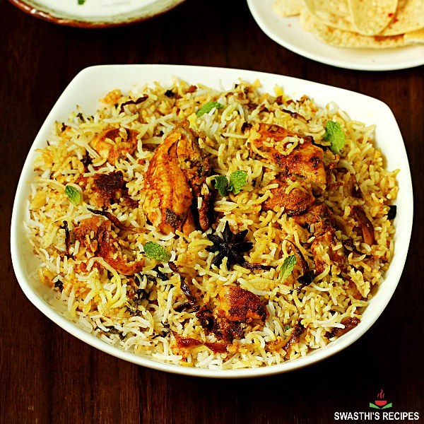 Hyderabadi Chicken Dum Biryani